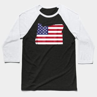 4th Of July Oregon State American Flag Party Baseball T-Shirt